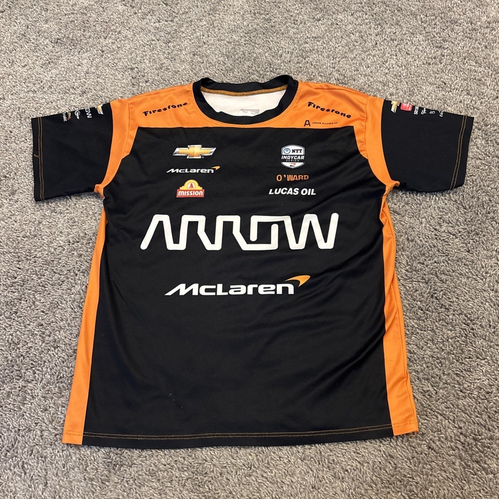 NTT Indycar Racing Shirt Pit Crew Jersey Pato O'Ward Arrow McLaren Youth Large